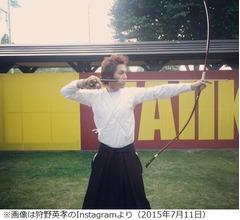 弓道で国体出場の狩野英孝、&ldquo;ほかの生徒よりモテたくて&rdquo;試合会場でやっていたこと