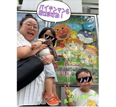 ニッチェ江上、&ldquo;アンパンマン&rdquo;にチケットもらい長女が映画館デビュー