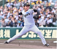 阪神の村上、上々の調整ぶり＝２年連続の開幕マウンドへ―プロ野球オープン戦