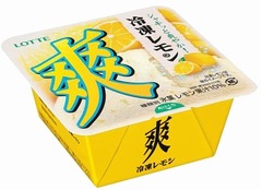 酸味強めの「爽」冷凍レモン味、塩をかけてもソーダに入れても美味。
