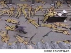 &ldquo;1日に8回死ぬ&rdquo;日本兵が話題、中国の抗日ドラマのエキストラ。
