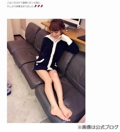 鈴木奈々が現在の体重を公開、ロケで温泉に行った際に体重計に乗る。