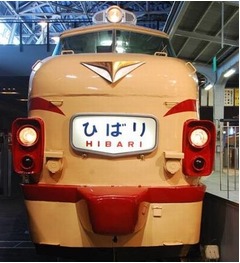 ボンネット特急の運転室公開、期間限定で鉄道博物館のクハ481形式電車。