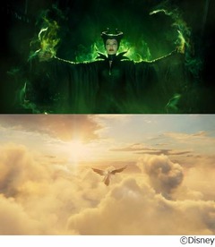 飛ぶマレフィセントの映像公開、難シーンに挑むアンジーのメイキングも。