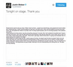 ジャスティン・ビーバー、&ldquo;悪態&rdquo;の真意説明