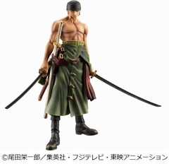 ゾロの肉体美そのまま立体化、刀は鞘に納められる精巧な作りに。