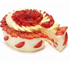 カフェコムサが限定「ブラッドオレンジのショートケーキ」