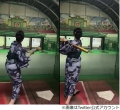 グラドル鈴木咲が&ldquo;藤浪の150km&rdquo;打った