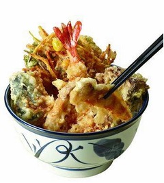 てんやが秋限定の「松茸天丼」、脂がのった秋刀魚の天ぷらと共に。