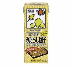 しょうゆ使った「豆乳飲料 みたらし団子」