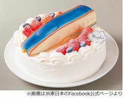 北陸新幹線「E7系」がケーキに、エキュート大宮で14日間限定販売。