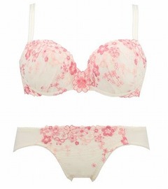 願かけデザイン「実を結ブラ」、&ldquo;サクラ咲く&rdquo;満開の花をイメージ。