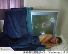 &ldquo;東芝43型TVとの日々&rdquo;に反響、男性4人組が競売サイトに珍写真。