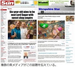 6歳がお菓子屋さん3店舗経営、仕入れやサービスはすべて自ら決定。