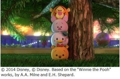 「ツムツム」がフルCGアニメに、クリスマス期間限定で放送決定。