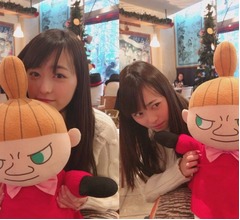 &ldquo;まいんちゃん&rdquo;福原遥がリトルミィを抱っこ