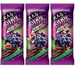 ぶどう果汁33％使用「大人なガリガリ君もぎたてぶどう」、収穫して24時間以内に搾汁