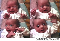 唇の音に驚きすぎな赤ちゃん、父親は&ldquo;静かにさせたいとき&rdquo;に活用。