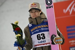 ３位の小林陵　Ｗ杯ジャンプ男子