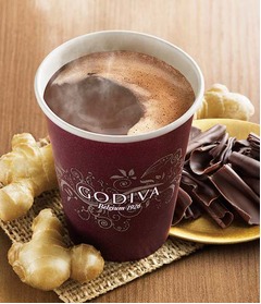 冬季限定GODIVAショコリキサー、ジンジャー香るホットチョコドリンク。
