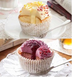 ローソンに話題のカップケーキ、バタークリームたっぷりの冷たいスイーツ。