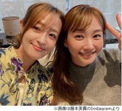 ミキティ、&ldquo;美人化が止まらない&rdquo;と話題の大沢あかねとツーショット