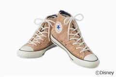 ふわふわダッフィースニーカー、コンバースプロデュースの限定品。