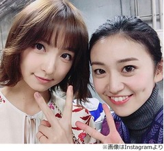 元AKB篠田&times;大島&ldquo;ばったりまりゆう&rdquo;に反響