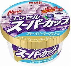 明治スーパーカップ初めての味、「ブルーベリーヨーグルト」が登場。