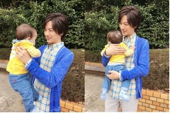 新婚のDAIGOが見せたパパの顔、赤ちゃん抱っこやベビーカーも体験。