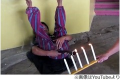 おならでロウソク消す世界記録、あられもない姿でプッ&hellip;プッ&hellip;プッ。