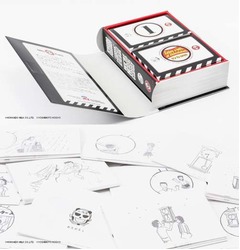 鉄拳の「振り子」付きチョコ、自分で楽しめるパラパラ漫画がセットに。