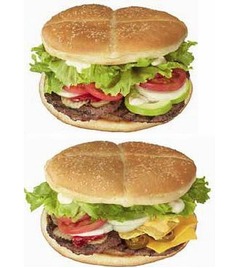 新生&ldquo;ピザバーガー&rdquo;2種で登場、特大サイズはそのままにパワーアップ。