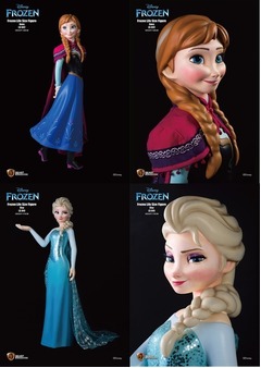 98万円の等身大アナ＆エルサ、設定と同じ身長で動き出しそうな完成度。