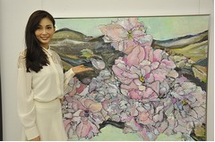 押切もえが二科展に初出展・初入選「うれしかった、ホッとしました」。