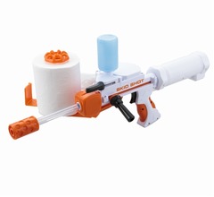 トイレットペーパー圧縮して発射するブラスター