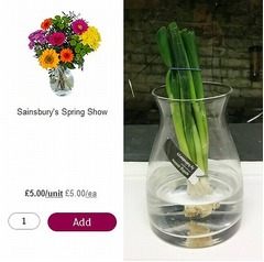 &ldquo;春の花束&rdquo;注文したらワケギ届く、「ありがとう！」と花瓶に生ける。