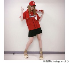 &ldquo;カープぱみゅぱみゅ&rdquo;ユニフォーム姿に絶賛