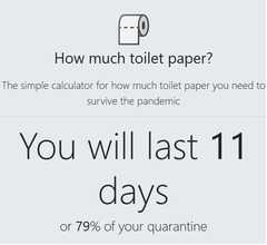 トイレットペーパーの消費量計算サイトが話題