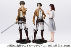 エレンとリヴァイが等身大フィギュアに、セブンが1体160万円で販売。