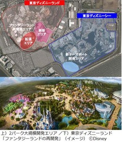 TDL＆TDS新アトラクション続々、新エリア拡張など今後10年の開発構想。