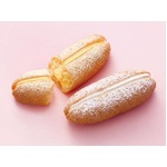 ミスドがふんわりシューエクレ、エンゼルホイップとカスタードホイップ。