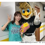 &ldquo;へなちょこボール&rdquo;雪平莉左、2度目の始球式で投球距離伸びた