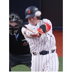 牧の適時二塁打　野球