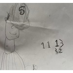 次男が描いたパパ&ldquo;ダルビッシュの絵&rdquo;を披露