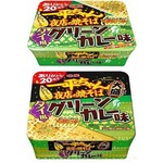 グリーンカレー味カップ焼そば、「一平ちゃん夜店の焼そば」20周年で。