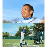 長友が豪快フルスイング三振、「アサヒオフ」CMで野球ユニフォーム姿。