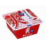 苺ヨーグルト風味の「爽」登場、甘みがしっかり感じられる苺果肉入り。