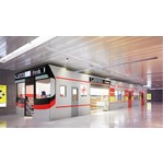 ローソン初&ldquo;電車型コンビニ&rdquo;、運転席の位置には撮影コーナーも。