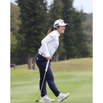 笑顔の佐久間　女子ゴルフ